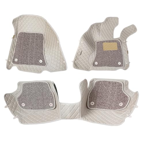 Image of 7D Economy Custom Fitted Car Mats Compatible with Hyundai Creta 2015-19-Beige