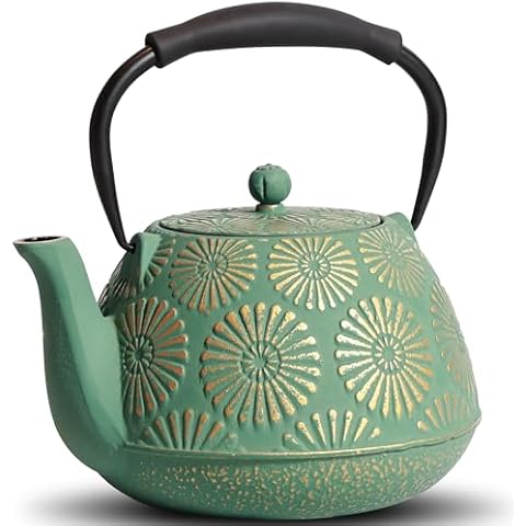 MILVBUSISS Sakura Cast Iron Teapot 1200ml Cover