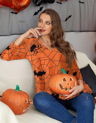 Image of LARACE Tunics 3 /4 Sleeve Plus Size Tops for Women V Neck Loose Fit Flowy Clothing for Leggings