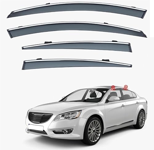 Deflectores de Aire para KIA Cadenza K7 MK1/VG 2009-2016, Ventana de Coche, deflectores de Lluvia Integrados, deflectores de Viento Integrados