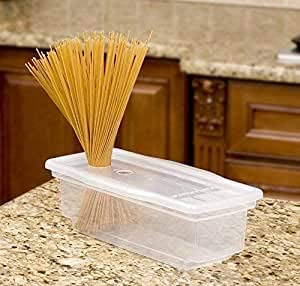 RAVIMITTAL Plastic Fasta Pasta with Spiral Cookbook No Mess, Sticking or Waitng for Boil (Multicolour)