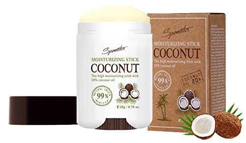 Spometics 20% Organic Extra Virgin Coconut Oil Lotion Stick, Kids Lotion, Night Moisturizer for Face, Good Seed Lotion for Kids Travel Activities, Face Stick, Coconut Oil Travel Size, 0.71 Ounce