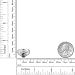 Imagen de Anillo de plata de ley 925 con piedra natal de tanzanita azul ovalada de 1
