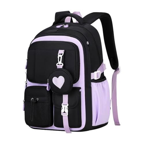 Sac à dos d'école primaire et collège grand volume pour enfants et adolescents