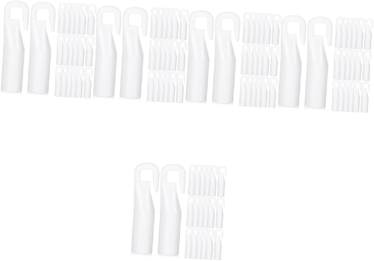 100pcs Curtain Rod Hook Connectors Blind Tip Hooks for Easy Installation Compatible Blinds Replacement and Accessories