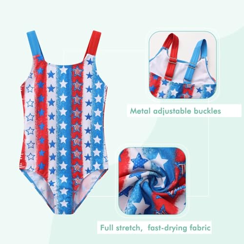 Image of Girls One Piece Swimsuits Halter Bathing Suits Summer Swimwear 3-16 Years