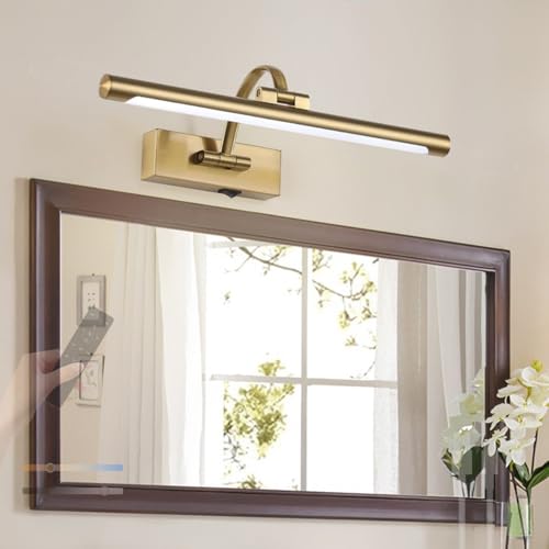 Espejo LED apliques de pared con mando distancia para iluminar zonas oscuras sin cables