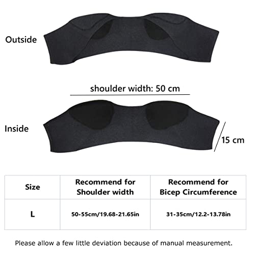 Shoulder Support Brace Warm Shoulder Protection Elastic Wool Shoulder Pad Stability Brace Adjustable Shoulder Warp Sleeve Protector For Pain Relief Injury Recovery Compression Arthritis Chronic Unisex #TOP3