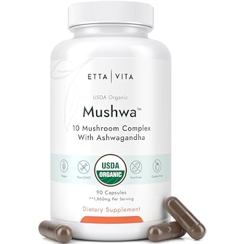 Etta Vita Organic Mushrooms Capsules Cover