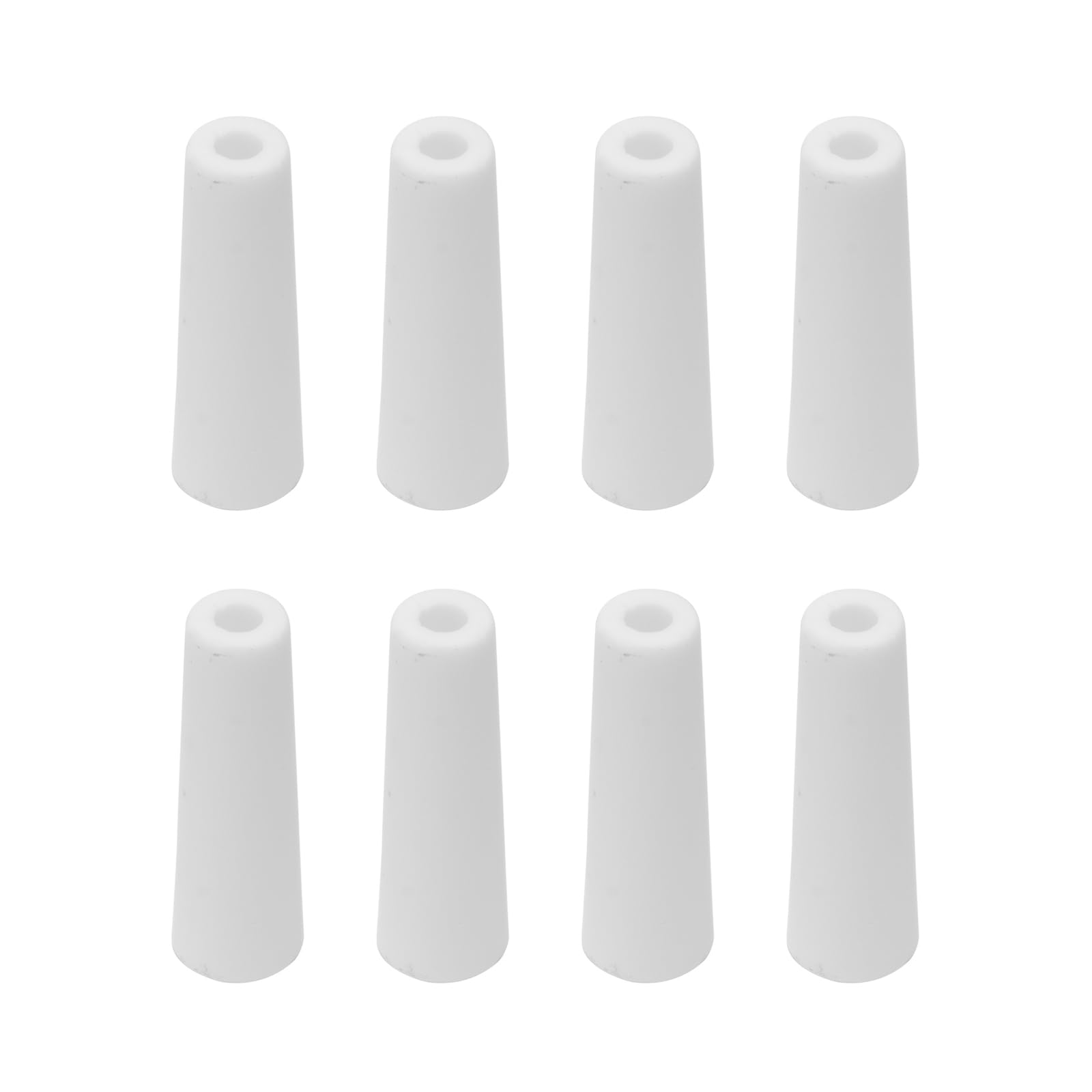 SwitZer 8 Pack Ceramic Sandblasting Gun Replacement Nozzles, 2 × 2mm, 2 × 2.5mm, 2 × 3mm & 2 × 3.5mm, Abrasive Blast Cabinet Sandblaster Nozzle Set White
