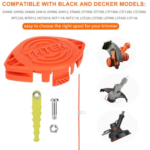 Image of THTEN AF-100 Replacement Head Blade Fit for Black+Decker GH600 GH900 LST220 | Compatible with Black Decker GH610,GH912,ST6600,ST7000,ST7700,NST1118,NST2118,LST220,LST300 Line String Trimmer