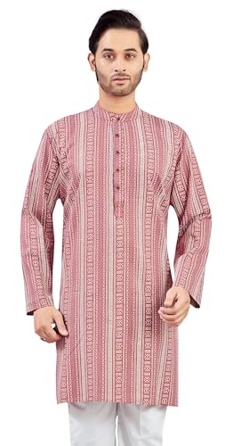 Image of Studio Shringaar Men's Cotton Relaxed Fit Straight Kurta