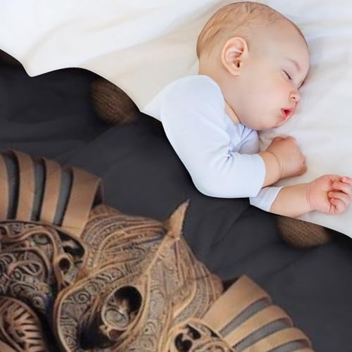 Manta de franela de Faraón Egipcio para sofá y cama 4