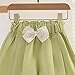 Casual Shorts for Girls Cute Pleated High Waist Wide Leg Fashion Lounge Shorts for Kids 3-15 Years Green