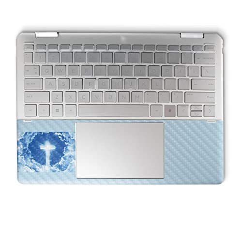 Image of MightySkins Carbon Fiber Skin Compatible with HP Spectre x360 14 inch (2022) Full Wrap Kit - Faith Clouds | Protective, Durable Textured Carbon Fiber Finish | Easy to Apply | Made in The USA