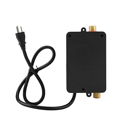 maxmartt 110V 3000W Mini Electric Hot Water Heater Tankless Instant Household Indoor Washing 7.87 x 4.13inch 30-55℃(Black) - Thumbnail 2