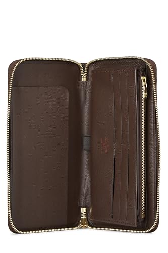 Pre-Loved Damier Ebene Organizer, Brown4