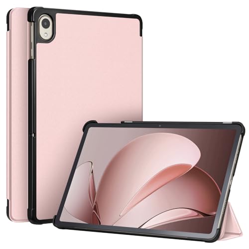 Fintie Case for Onn. 12.1 Tablet Pro (2024 Model 100146663) - Premium Vegan Leather Slim Lightweight Hard Shell Stand Cover for 12.1 Inch Onn Tablet Pro 4th Gen (Rose Gold)