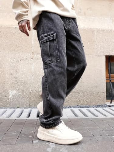 Image of GRECIILOOKS Men Cargo Jeans for Men