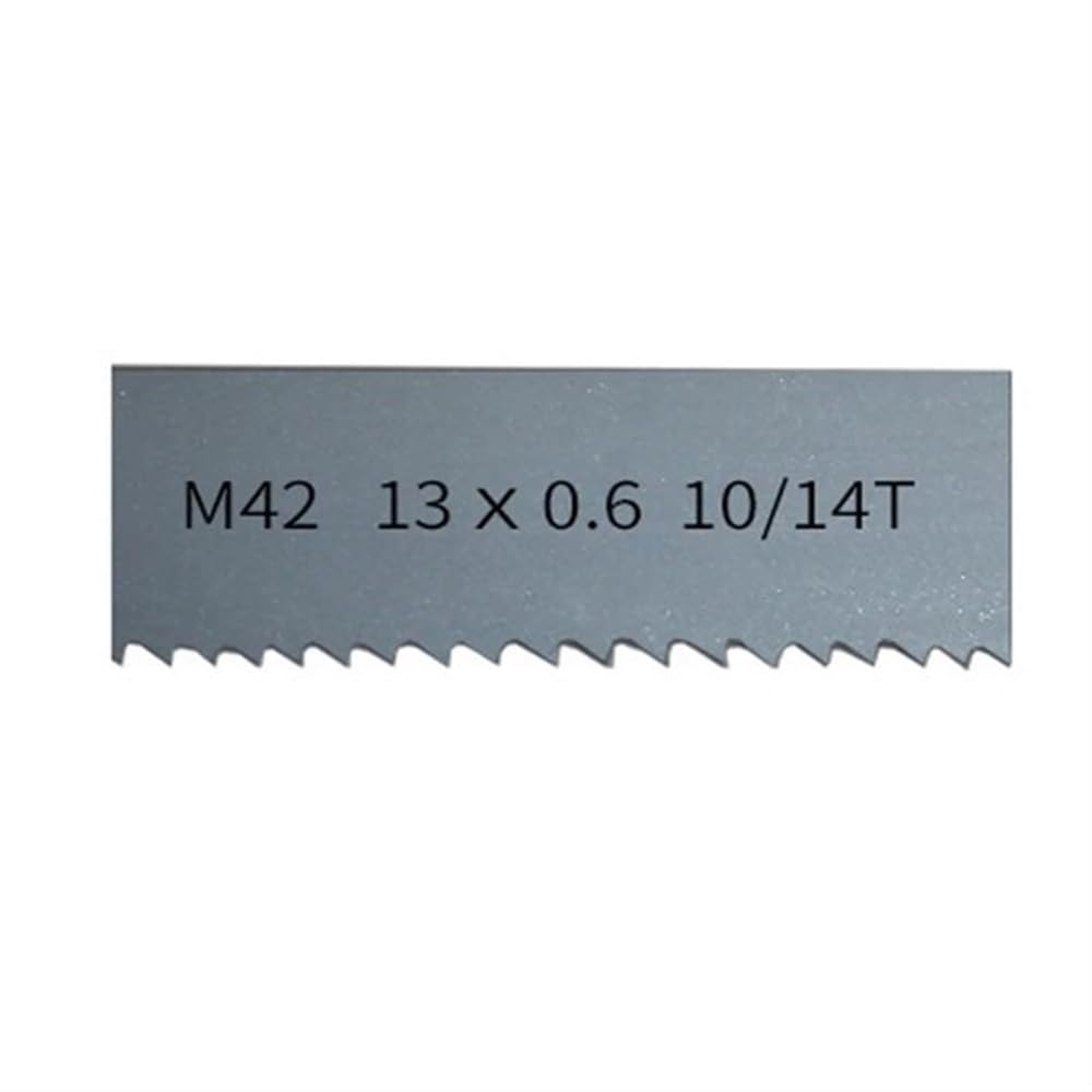 Brzeszczoty taśmowe, Brzeszczoty bimetaliczne 10-14TPI, brzeszczoty taśmowe M42 o wielu długościach, 13 mm, 1/2 cala, ostre brzeszczoty taśmowe do twardego drewna i metalu, 1 szt.(2460mm)