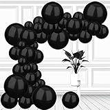 Black Balloon Garland Kit-106pcs Black Balloons Different Sizes Pack 18/12/10/5inch Black Latex...
