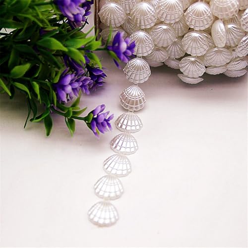 Perles de coquillages en ABS durables pour customiser colliers et bracelets - 8