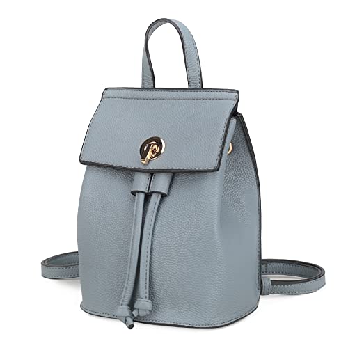 Image of MKF Collection Backpack Purse for Women, Vegan Leather Drawstring Backpack Top-Handle Ladies Fashion Travel Bookbag Daypack