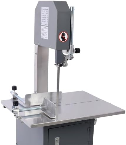 2-in-1 Commercial Butcher Band Saw and Sausage Stuffer, Machine Slicer Meat Bone Sausage Carne