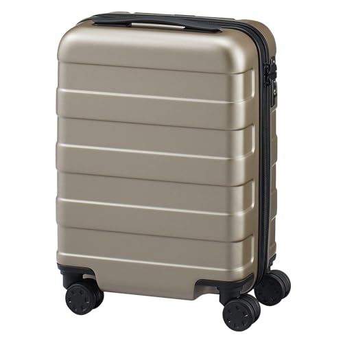 無印良品 バーを自由に調節できる ハードキャリーケース (20L) ユニセックス大人 EEE44A5A ベージュ