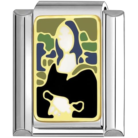 Quiges Fashion Jewels Charmes italiens 9mm Mona Lisa Cover