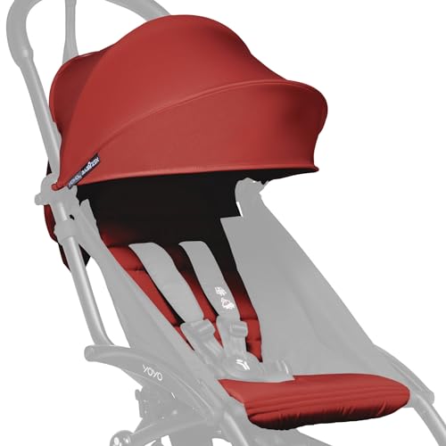 Babyzen Yoyo Pack 6 Color, Red - Solo Textiles: Cojín Del Asiento, Capota A Juego Y Bolsillo Trasero Con Cremallera - Requiere El Chasis Yoyo2 Se Vende Por Separado Babyzen Yoyo Pack 6 Color, Red - Solo Textiles: Cojín Del Asiento, Capota A Juego Y Bolsillo Trasero Con Cremallera - Requiere El Chasis Yoyo2 Se Vende Por Separado