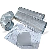 383EEL9001L Side Vent Kit Universal for LG Dryer, Venting Kit Assembly Compatible with Kenmore/sears Exhaust Out Either Side or Bottom, Replacement Part AP5672784 Replace 2400642, PS7784989