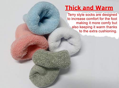 Rative Newborn Thick Terry Turn Cuff Socks For Unisex Baby Boy And Girl thumb #1