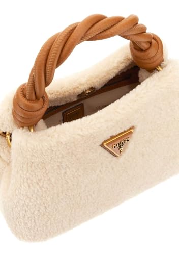 GUESS Handtasche Umhängetasche Shaida Top Handle Crossbody Bag Natural/Cognac creme