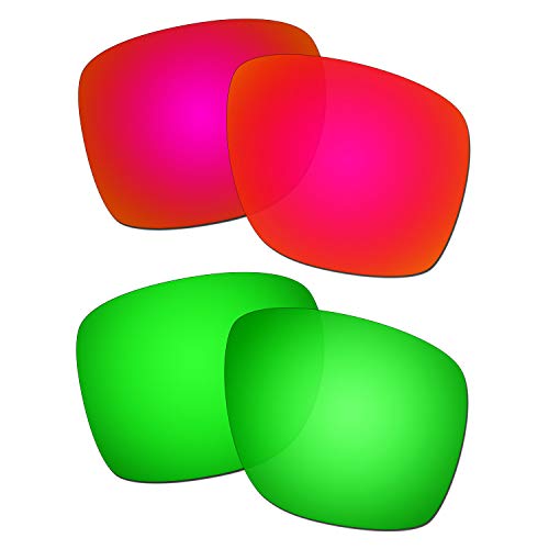 Lentille Oakley Sliver XL rouge et vert pour changer vos verres de soleil en rando