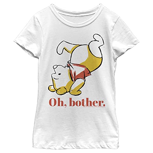 Disney Winnie The Pooh Oh Bother Bear Girl's Solid Crew Tee
