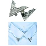 Ani Accessories® Collar Tips Lapel Pin Badge Button for Men & Women | Western Collar Clip Pin Brooch T-shirt Accessories (Pack Of 4), medium, Metal, Agate