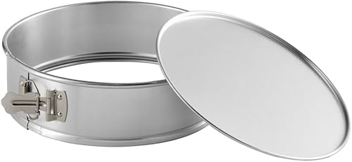 Miniatura 10 de Molde redondo de aluminio de 9 x 3 pulgadas de profundidad con forma de resorte - Sartén para tartas de queso a prueba de fugas con parte inferior