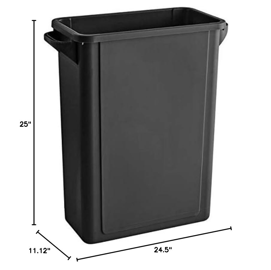 Caneca de basura rectangular PRO&Family 16 galones multiuso miniatura 3