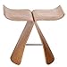 Produktbild JZWX Qumu Butterfly Hocker Butterfly Schwimmen Stuhl Hash Nussbaum Niedriger Hocker Kreative Schuh Ruhen Hocker Massivholz Stuhl