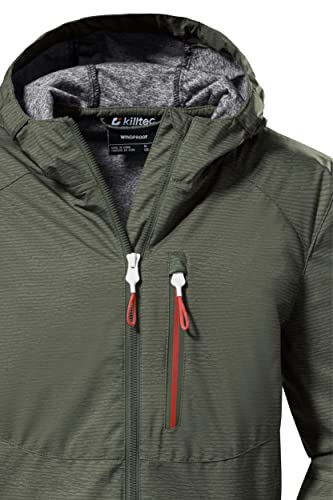 Foto von killtec Jungen Softshelljacke/Outdoorjacke mit Kapuze KOS 61 BYS SFTSHLL JCKT, dunkeloliv, 140, 37839-000