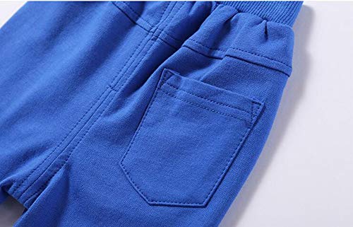 Haxico Toddler Baby Boys Summer Knee Length Solid Cotton Candy Sport Shorts Kids Harem Pants Royal Blue #TOP3