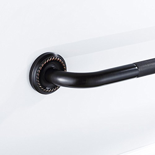 700Brass 12-Inch Grab Bar Featuring Anti-Slip Handrail, Solid Brass, Oil Rubbed Bronze, Heavy-Duty Construction Armrest, Bathroom Bathtube Shower Safety Rail #TOP5