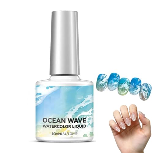 3D Water Drop Gel Top Coat,Water Drop Top Coat Gel Semi Permanent,Vernis à Ongles Gel Longue...
