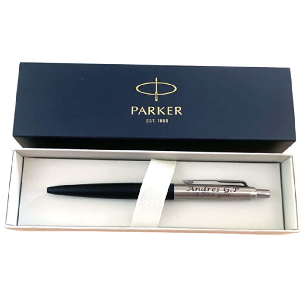 regalo grabado - Bolígrafo Personalizado Parker Jotter XL | Escritura Suave con QuinkFlow | Ideal para Aniversario, Regalo Profesor, evento | Caja Elegante