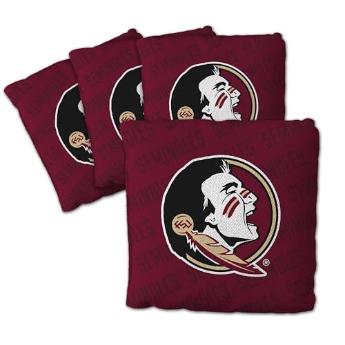 Sacs de Cornhole Florida State Seminoles YouTheFan en lot de 4 bordeaux pour jeu d'extérieur