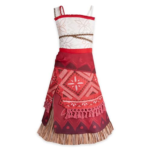 Disney Store Official Moana 2 Costume for Kids- Disney Halloween Costumes for Kids - Dress Up Clothes for Pretend Play - Moana Costume with Embroidered Details - Size 5/6