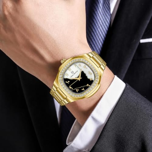 Image of Gosasa Fashion Men's Watches Date Business Watch Stainless Steel Luxury Style Luminous Quartz Waterproof Analog Display Male Wristwatch