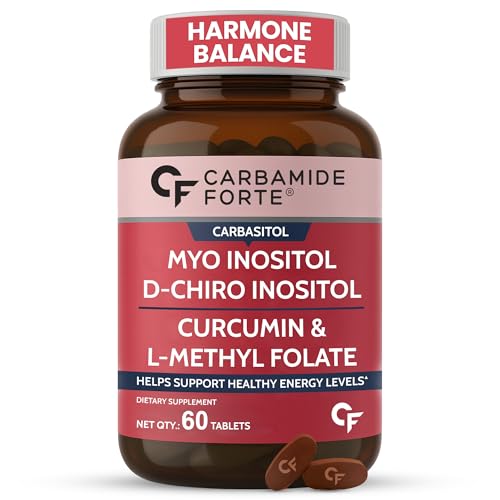 Carbamide Forte PCOS Supplements for Women with 40:1 Ratio of myo d chiro inositol | Inositol Supplement for PCOS - 60 Veg Tablets