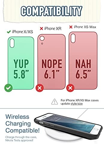 Smartish iPhone X/XS Wallet Case - Wallet Slayer Vol. 1 [Slim + Protective] Credit Card Holder for Apple iPhone 10s/10 (Silk) - Flavor of The Month